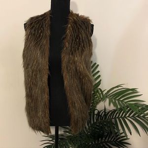 Faux fur vest